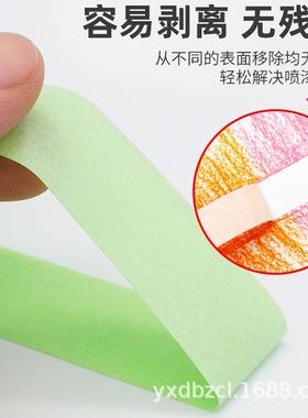 和晶华弱粘胶带艺术漆装修喷NAV带漆纸遮蔽无痕弱粘性和纸胶分色
