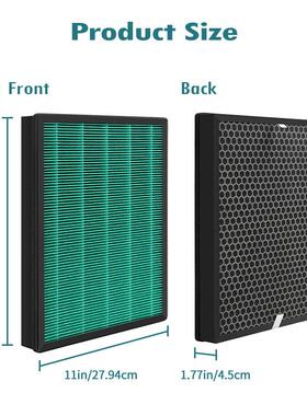 配CowayAir0mega40/400S空气净化器适换适配Cowa滤芯HEPA套替装两