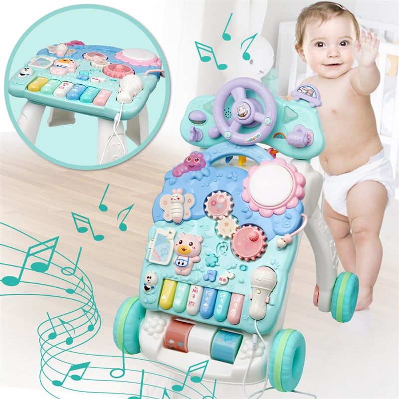 婴儿学步车手推车6-18个月防侧翻女宝宝学走路儿童助步车男孩玩具,玩具/童车/益智/积木/模型,踏行车/滑行学步车,淘宝优惠券,粉丝福利购,淘宝优惠卷