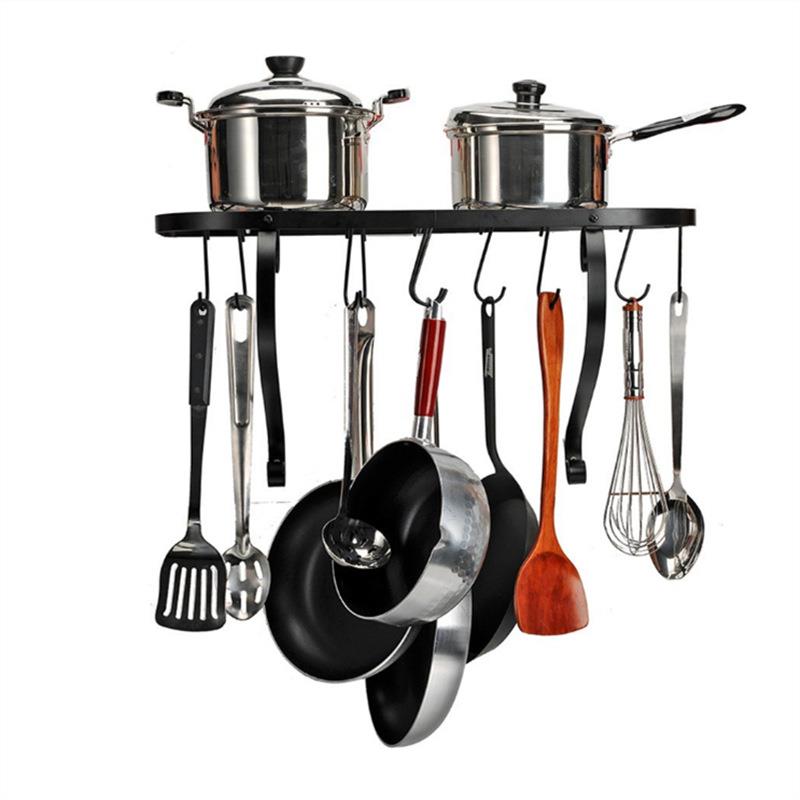 铁艺厨房架子置架折厨ZF018房物叠壁挂架厨房收纳架壁挂锅架炊具