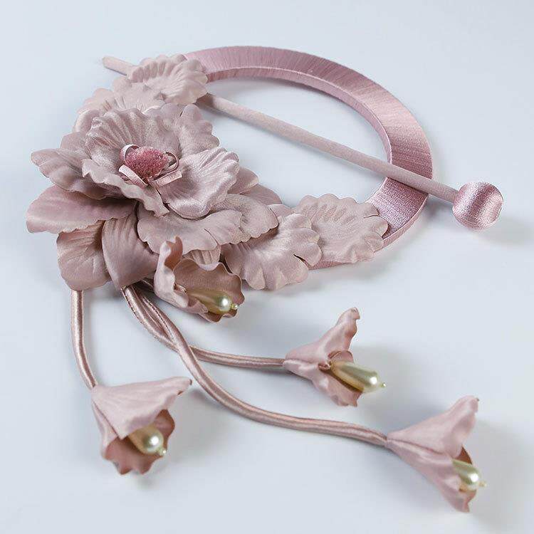 高窗帘花绑带挂带扣环纱帘档DnifuCQ8绑饰收纳带珍珠簪束带扎绳厅