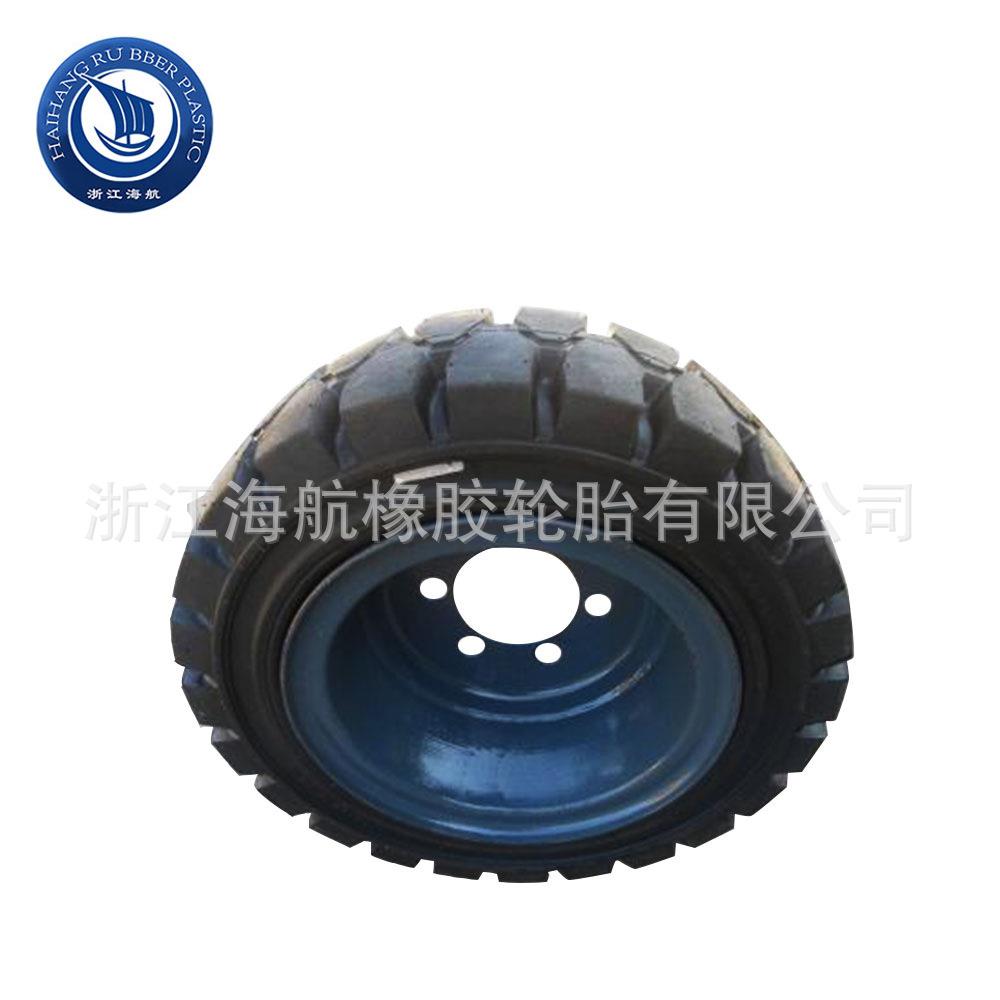 橡胶实心叉程车648轮平胎3.00-15防爆工装载板机铲车矿山轮胎车