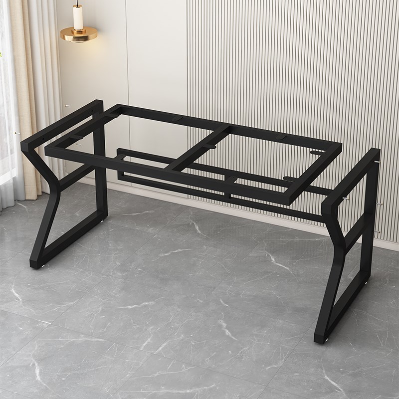 铁艺桌脚支架金属架子书桌子腿电脑桌架J实木板脚架办公桌支撑底