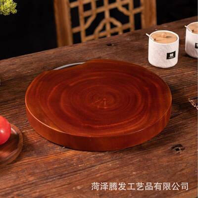 越南墩桃花芯砧板烘家TF-12142干用实木菜整木圆形加厚面板抗裂质