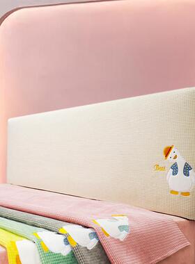 xt2023年新款高品质背床头套y罩形简单弧木床靠F767S68S软包定做