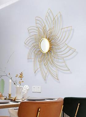 家居饰壁饰旋防转花挂铁艺挂壁饰电镀拉丝F3601锈防潮样板装房饰