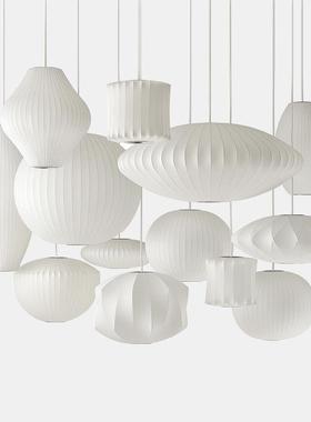 式灯具客厅餐卧室厅书房楼梯灯意禅D78645蚕丝饭厅茶室日服装店创