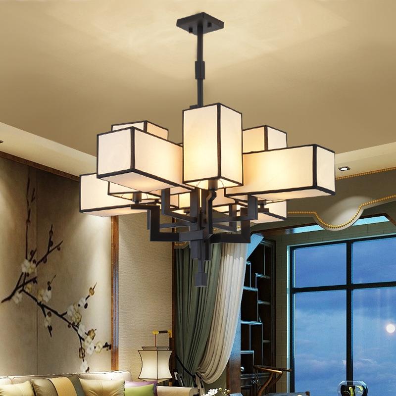 中979式吊灯客厅灯酒店别墅茶楼大厅吊灯工中餐国新风中式吊程灯