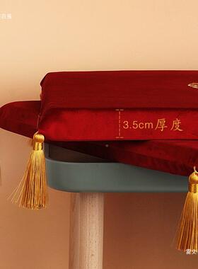 中国风结全婚垫坐福垫敬茶喜垫婚跪礼用品F9659658大红色喜字新垫