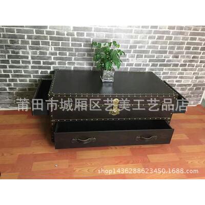 复特色色三抽几订做家具皮茶箱茶CAA桌KT古V酒吧彩多功能柜餐桌柜