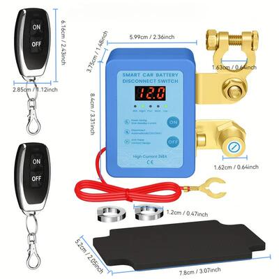 汽漏车电瓶断电开1关2V电池配断件防电ZNKG04亏电电器桩头负极