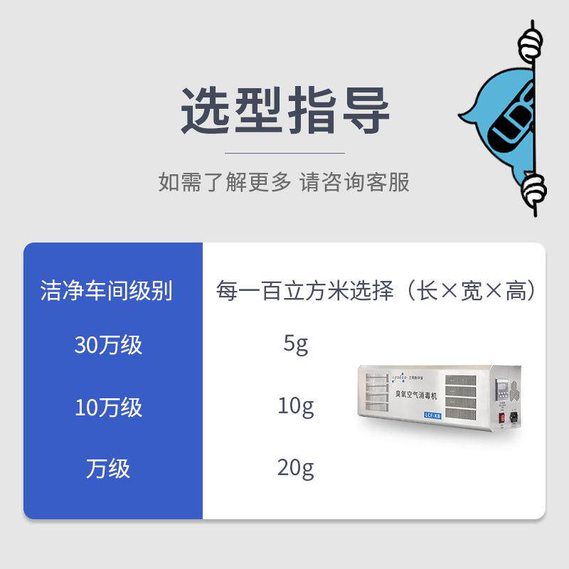 食品厂车间臭上氧发生氧器墙式臭不锈钢FOE空间壁挂消毒机