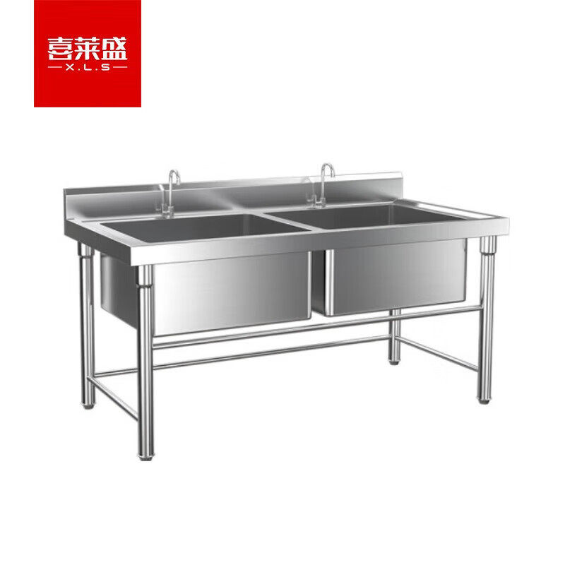 商用水槽单双三槽带平台不锈钢厨房洗碗池水池洗菜盆洗手盆家用,家装主材,水槽套餐,淘宝优惠券,粉丝福利购,淘宝优惠卷