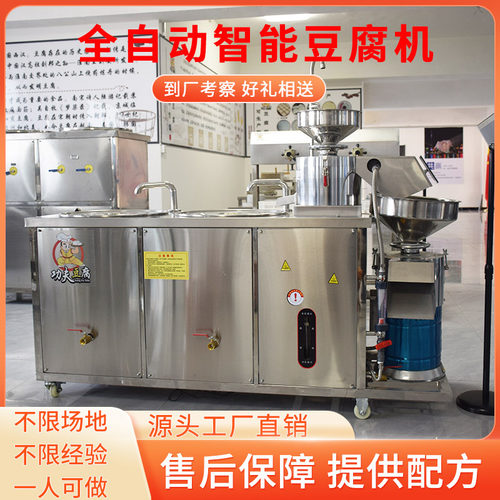 多功能全自动豆腐机生产线 大型豆腐生产技术 技术师傅包教包会
