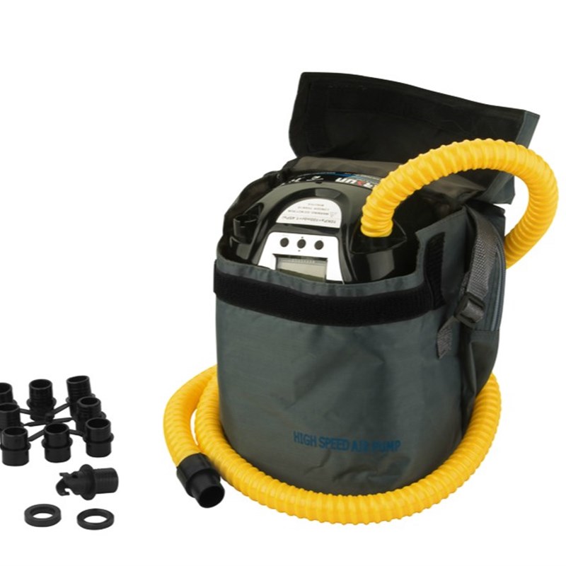 橡皮艇皮划艇充气船冲锋舟户外高压电动充气泵12V车载V汽艇GP80泵