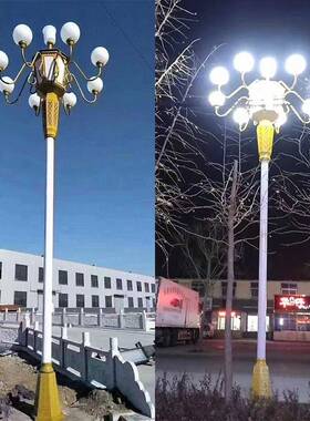 景中灯莲花21219组合路灯华生产厂家市政工程户外九火中广华灯场