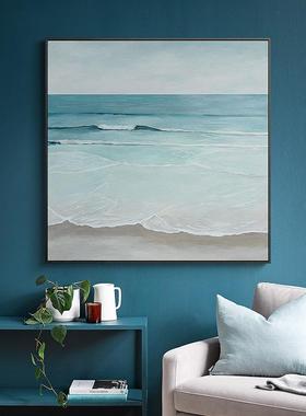 碧海天现代简约客QX202111厅装饰画沙发青背景墙画壁海大风景主卧