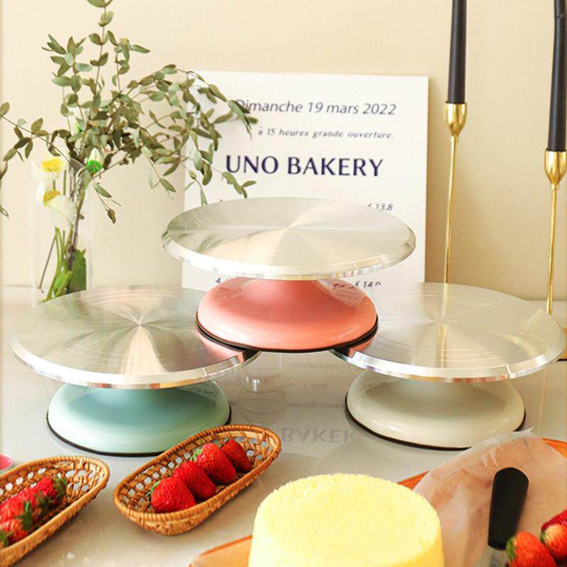 厂家直供蛋铝合金糕转台铝合金转D用IY蛋糕裱花家防烘焙工具滑蛋