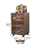 实牙科木柜杯茶具收纳柜40680地轻奢文玩首饰落展示柜中古风茶水