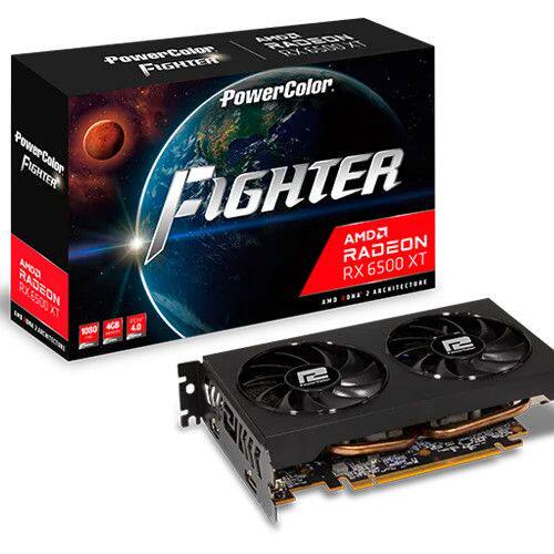 AMD RX6500XT 竞技 4GB GDDR6 双风扇 游戏办公独立显卡