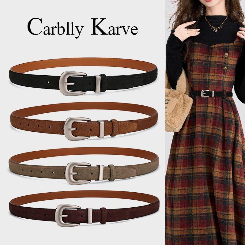 CarbllyKve女休闲腰带反
