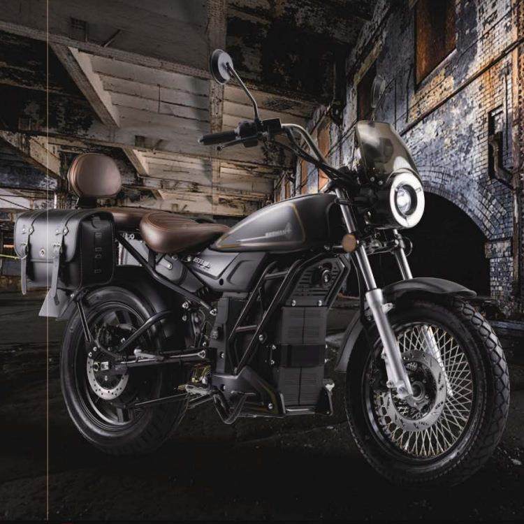 航天品电质复古风高性新能源锂池车成人公路纯电动摩托能33500.5k