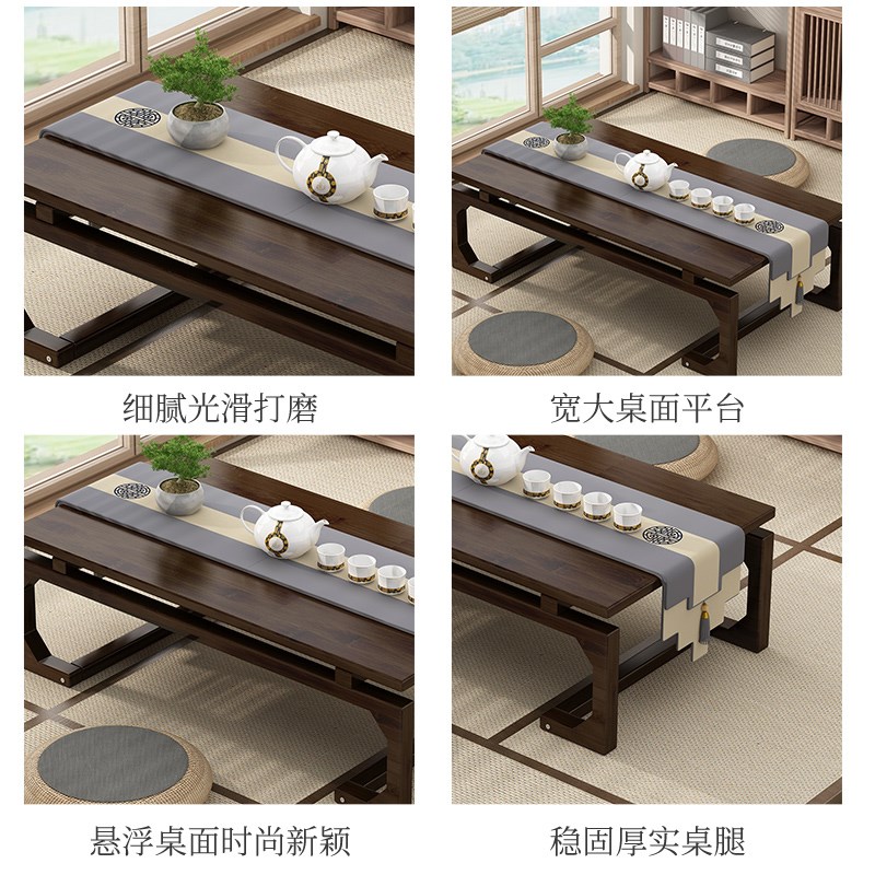 飘窗小桌子非实木炕几日式榻x榻米茶桌家用小炕桌小型矮桌折叠茶