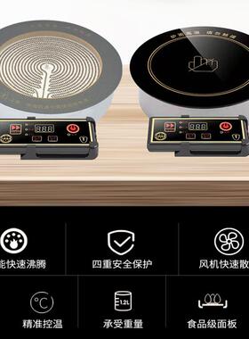 2商000~300瓦用火锅店大功率黑0晶钛晶电陶不炉厂家挑锅TYW石锅砂