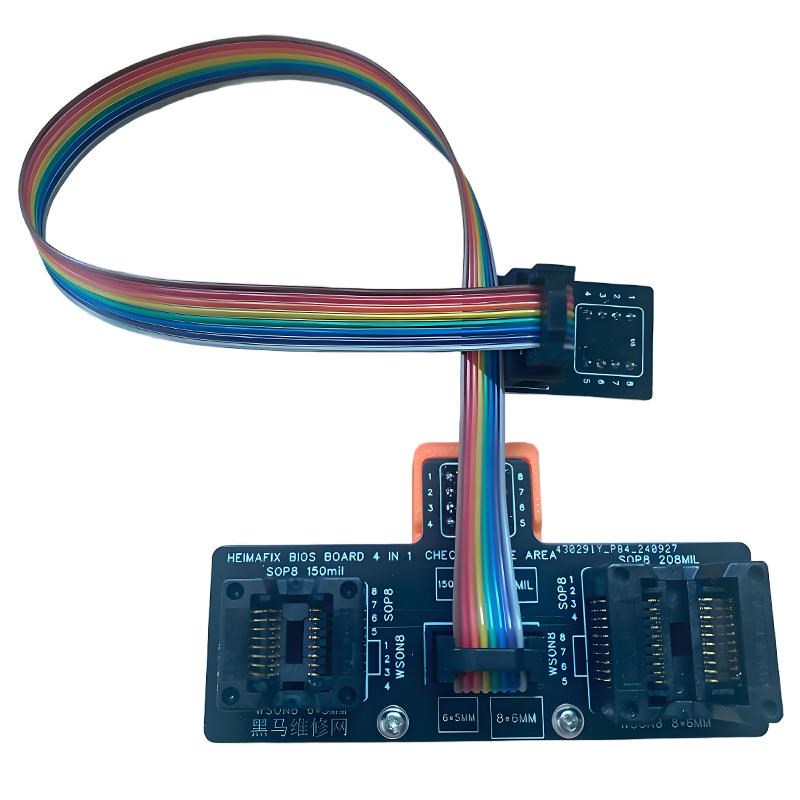 SOP8/WSON8/QDFN8烧录座子BIOS弹跳座6x8 5x6MMS 150 208MIL