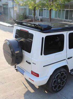 适用于332奔驰大G464改装B900干碳尾定翼碳纤维后顶翼扰流板风W翼