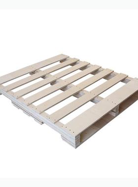 标仓库熏蒸木UTH叉车木托实物流仓储木盘卡板美热处理卡板