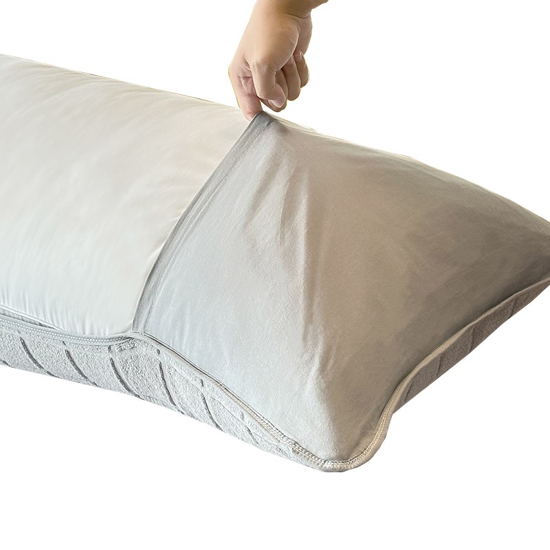 纯棉双人长枕巾防滑可固定10u0全棉枕头巾加大加长1.2m1.5米长毛