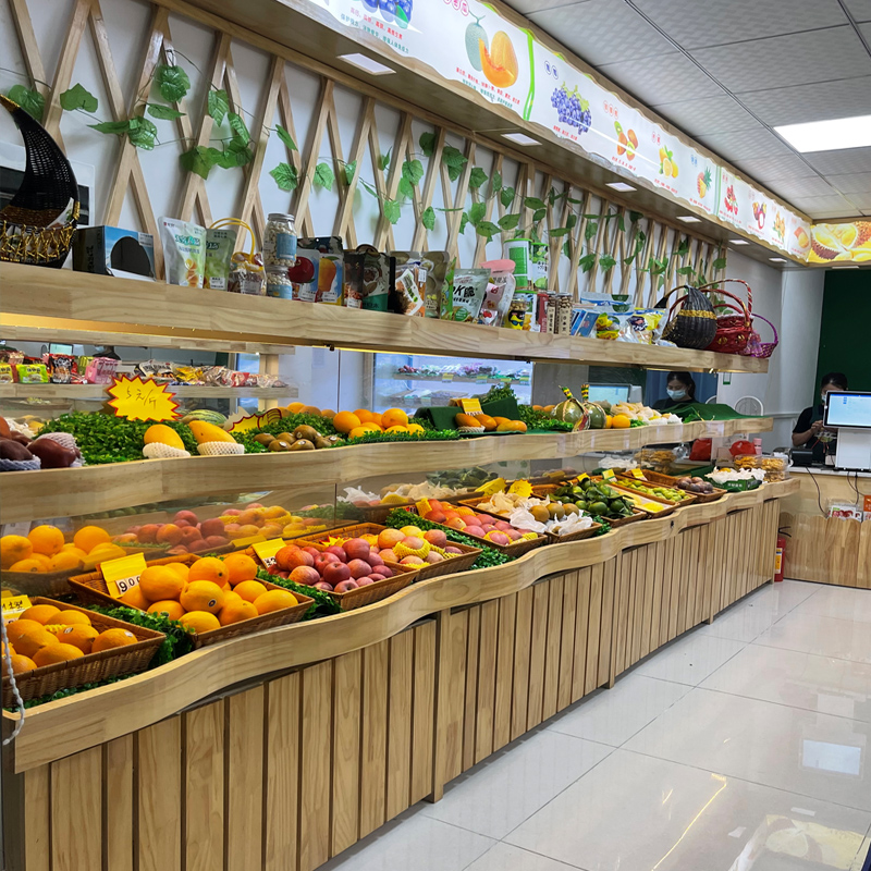 百果园水果货架展示架定制生鲜超市C果蔬架子多层水果架陈列展示