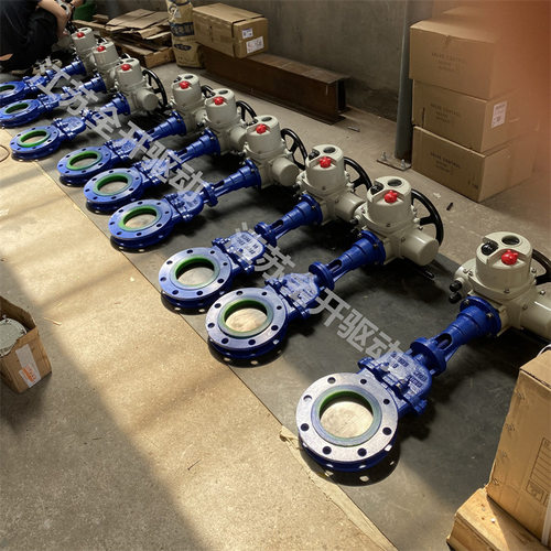 陶瓷刀闸阀PZ673TC-10C DN150气动手动耐磨排渣阀煤粉灰刀闸板阀