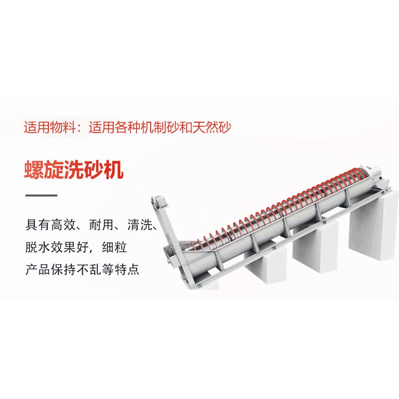 螺旋洗沙机风车洗砂设备可移动清洗沙子机器挖斗洗沙机