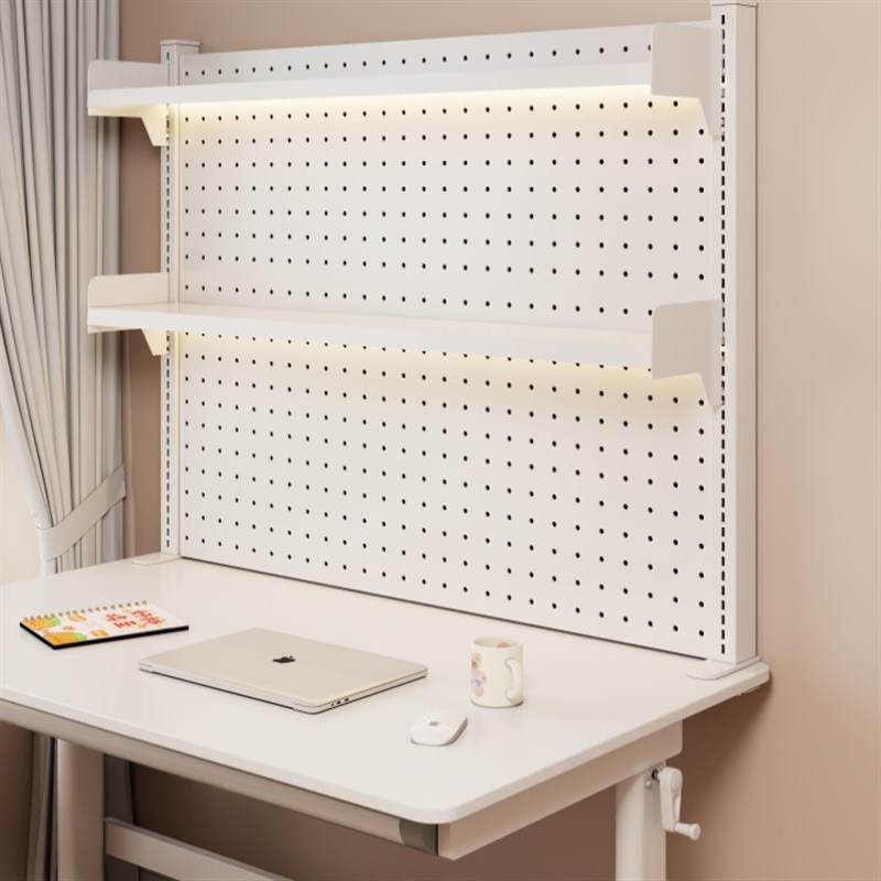 【送配件】桌面置物架洞洞板书架多层可调收纳架书桌储物架电脑桌