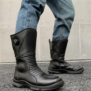 铁骑摩托车骑行靴男防摔拉力靴高帮机车鞋摩旅四季越野赛车鞋防水