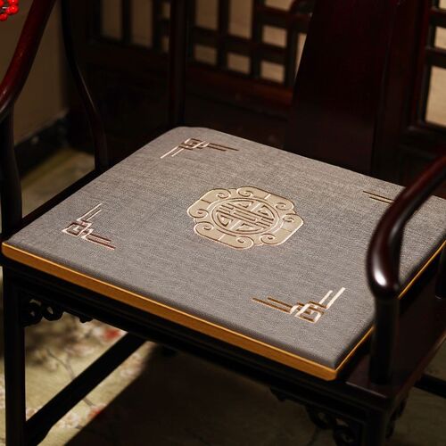 中式椅子坐垫实圈椅太师椅座垫红木椅子坐垫实木沙发垫Z茶桌餐椅