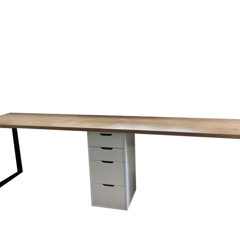 实木全加固/书桌下支撑抽屉柜定制小斗柜收纳储物加宽长边柜多层