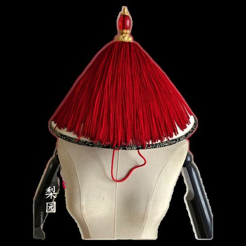 影视武官文官戏帽清朝官帽顶戴花翎帽清朝官帽兵帽凉帽