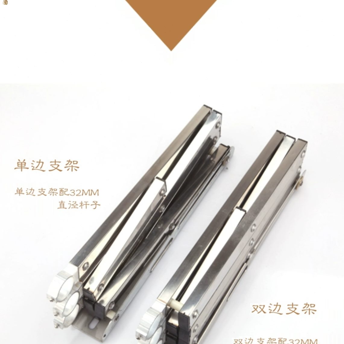 窗户外双推拉晒衣架安装阳台不锈钢室外外折叠晾衣架伸缩晾衣杆边