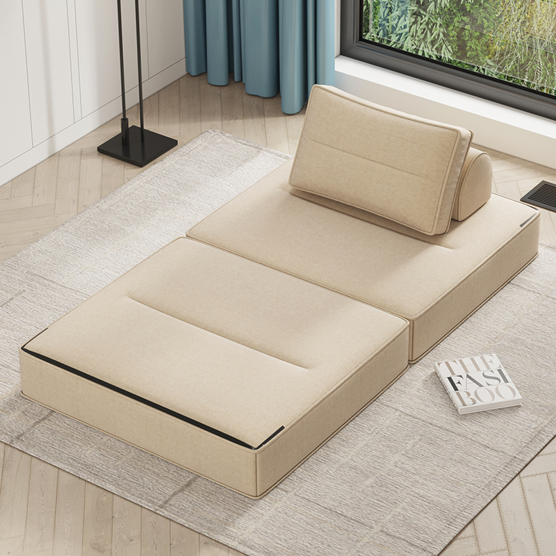 牧欣可折叠沙发床两用单人沙发豆腐方块组合模块榻榻Y米懒人沙发