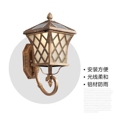 太能灯壁户灯外墙壁灯室外入门灯门柱别墅防DMT水庭院灯花阳园灯