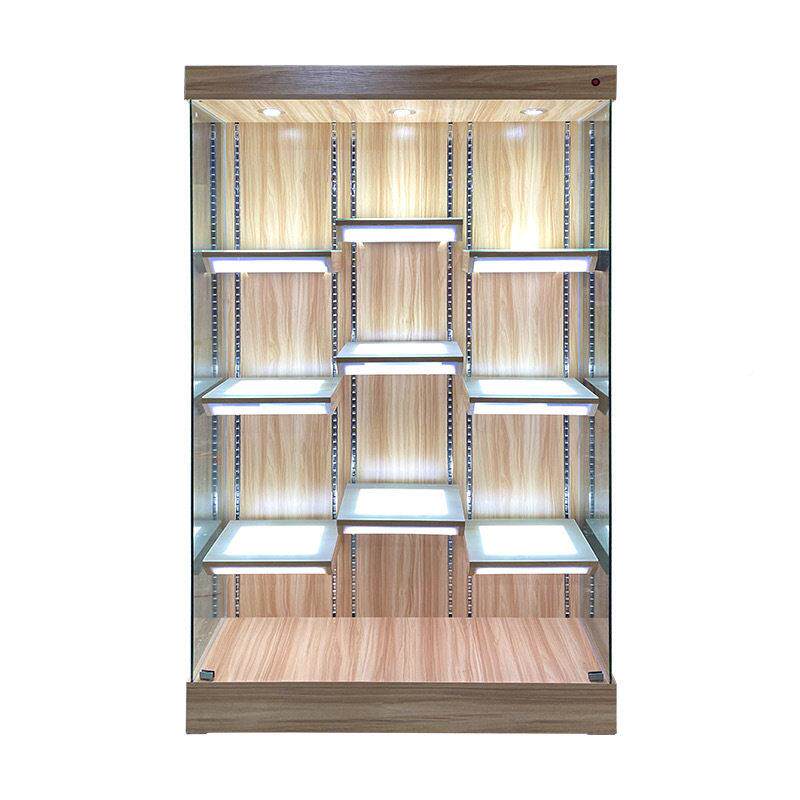 手展示柜样展品间柜奖杯有型机玻柜靠墙d12乐璃模货柜透立式