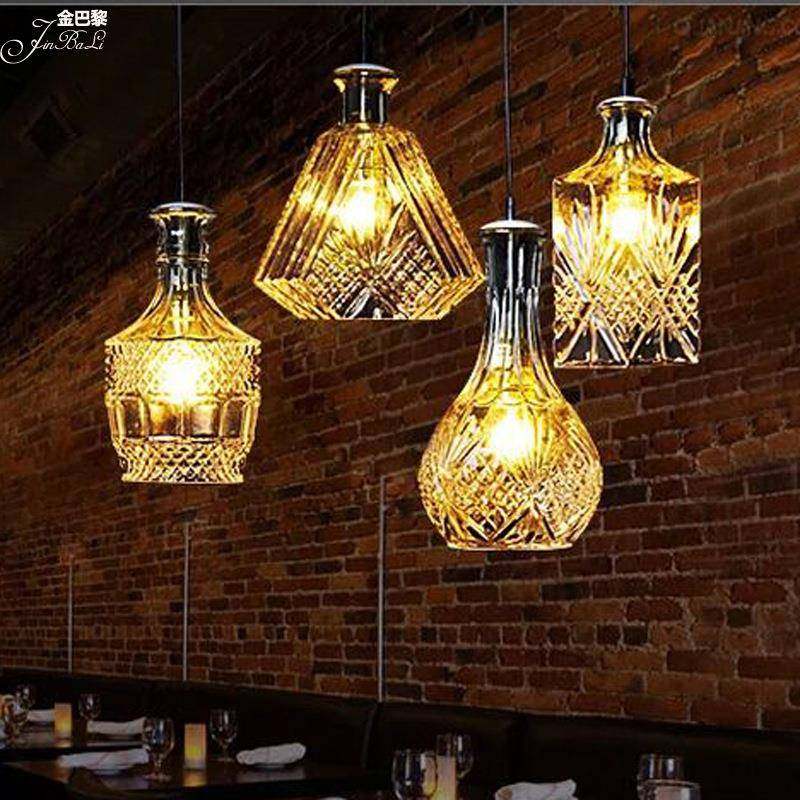 酒吊美式复古创意个性酒吧餐咖啡厅见描述装饰灯馆瓶子水吧灯吧台,家装灯饰光源,智能吊灯,淘宝优惠券,粉丝福利购,淘宝优惠卷