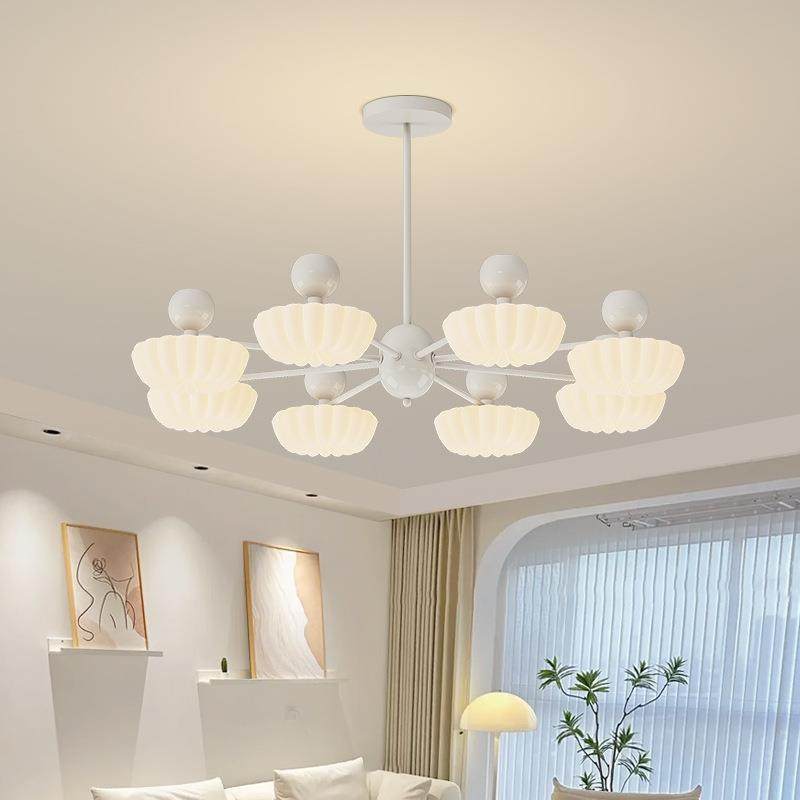 法式奶油风南瓜客厅吊现代简全光谱护约眼餐厅卧书灯房室花朵696,家装灯饰光源,智能吊灯,淘宝优惠券,粉丝福利购,淘宝优惠卷