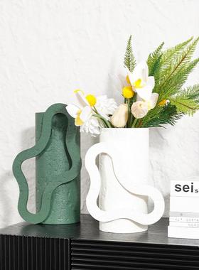 家GG878用品几何花瓶高级感现代术居装花器客厅饰品软装桌面插艺