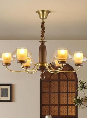 法式中古风客厅吊灯餐风厅大47130厅主美式复洋古南灯氛围感主卧