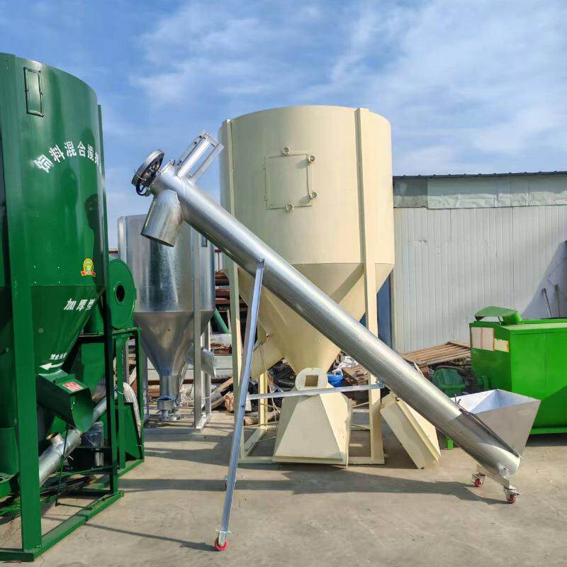 饲料粉碎式搅拌一体机立ALV搅拌殖混合机机械成套设备加工牧草饲