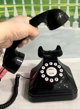 欧式宫廷式古仿电话机创意复古办家公用老酒店座机摆件装饰3011电